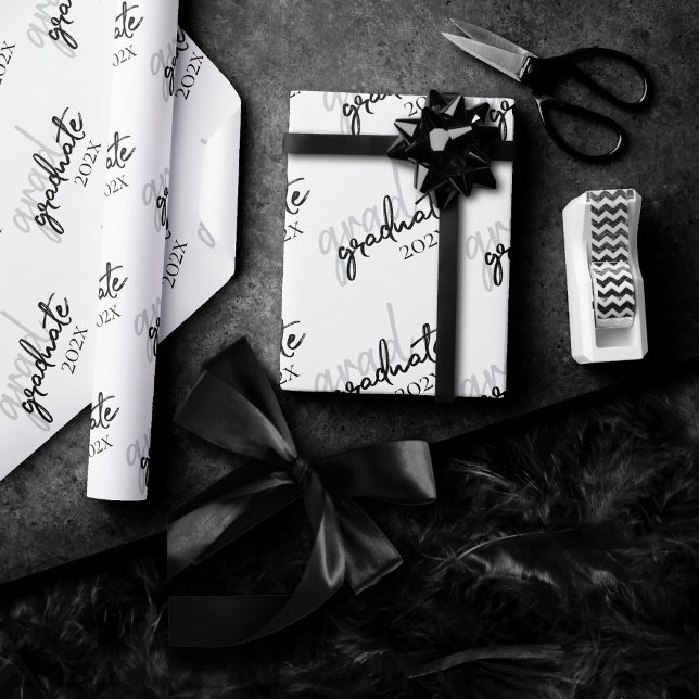 Graduate Black Script | Klassischer Keepake mit de Geschenkpapier (Von Creator hochgeladen)