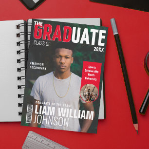 Graduate Bold Custom Grad Foto Magazine Cover Ankündigung