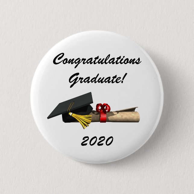 Graduate Button (Vorderseite)
