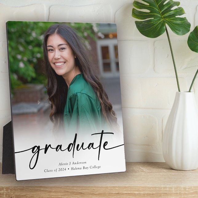 Graduate Calligraphy Script Class of 2024 Foto Fotoplatte (Von Creator hochgeladen)