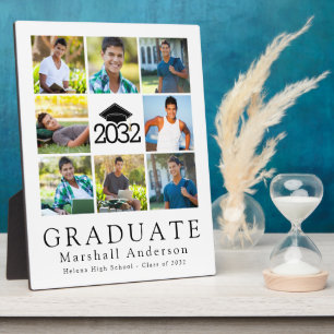 Graduate Cap Tassel Foto Collage Keepake Fotoplatte