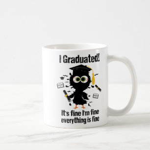 Graduate Cl Letzter Tag der Schule Katze Gradu Kaffeetasse