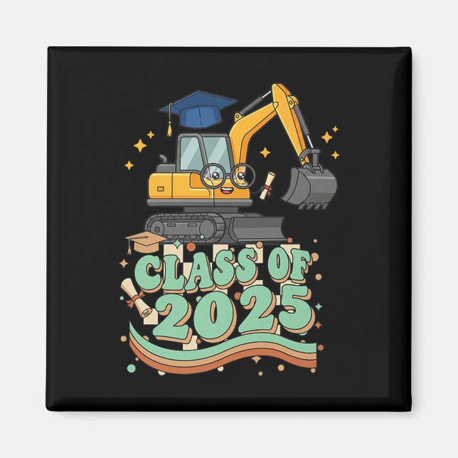 Graduate Cl von 2025 Kinder Männer Magnet (Vorne)