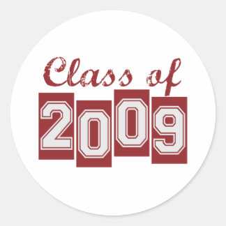 Graduate Class of 2009 Runder Aufkleber