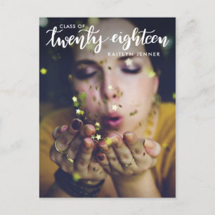 Graduate Class of 2018   Save the Date Foto Postkarte