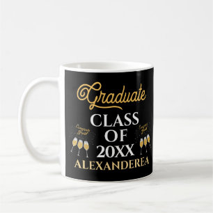 Graduate Class of 2022 Glückwunschs Gold Black Cus Kaffeetasse
