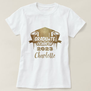 Graduate Class of 2023 Gold Individuelle Name T - T-Shirt