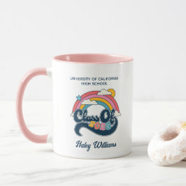 Graduate Class of 2025 Gift Retro personalized Mug Tasse