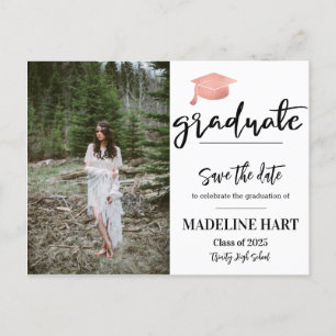 Graduate Class of 2025 Save the Date Foto Ankündigungspostkarte