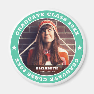 Graduate Class of 20XX Abschluss Foto Magnet