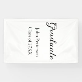 Graduate Class of 20XX simple minimale Abschluss m Banner