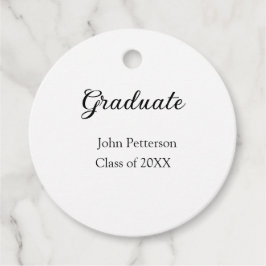 Graduate Class of 20XX simple minimale Abschluss m Geschenkanhänger