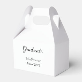 Graduate Class of 20XX simple minimale Abschluss m Geschenkschachtel