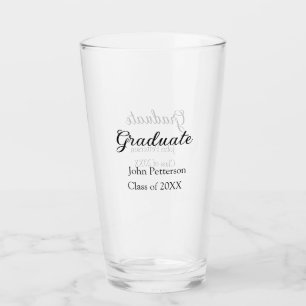 Graduate Class of 20XX simple minimale Abschluss m Glas