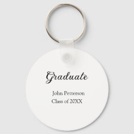 Graduate Class of 20XX simple minimale Abschluss m Schlüsselanhänger