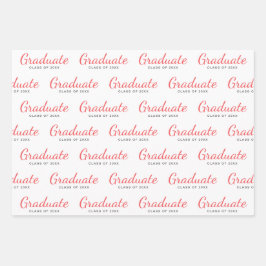Graduate Class of Simple Modern Abschluss Geschenkpapier Set