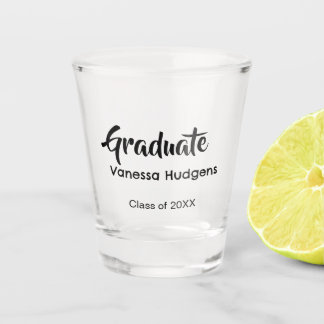 Graduate congratulations name date year class univ schnapsglas