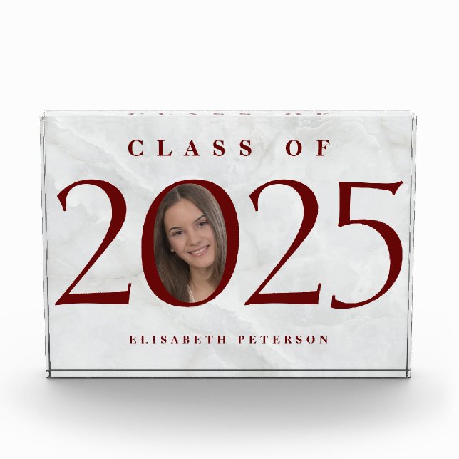 Graduate Custom Foto on Marble (Vorderseite)