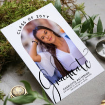 Graduate Elegante Script Abschluss Arch Foto