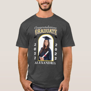 Graduate Foto Abschluss Herzlichen Glückwunsch T-Shirt