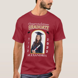 Graduate Foto Abschluss Herzlichen Glückwunsch T-Shirt