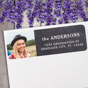 Graduate Foto Black Chalkboard Rücksendeadresse