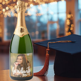 Graduate Foto Bold Script Custom Graduation Party