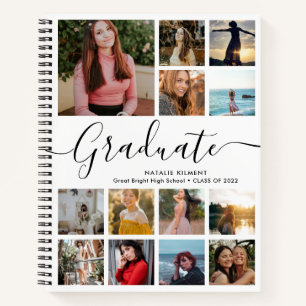 Graduate Foto Collage Abschluss Notizbuch