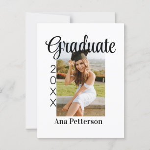 Graduate Foto Moderne Klassik hinzufügen Jahrname Postkarte