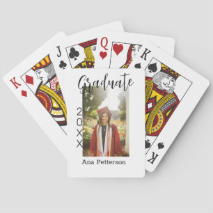 Graduate Foto Moderne Klassik hinzufügen Jahrname Spielkarten