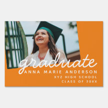 Graduate Foto Modernes Drehbuch Personalisiert Ora