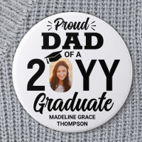 Graduate Foto Proud Vater Moderner Schwarz-Weiß-Mo