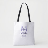 Graduate fügen Name Monogramm lila einfache minima