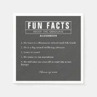 Graduate Fun Fakes Grau Kohlepapier