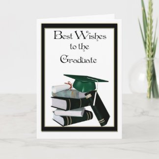 Graduate Glückwunsch Green Cap Karte