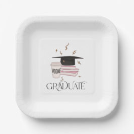 Graduate Graduate Cap Books Coffee Paper Teller
