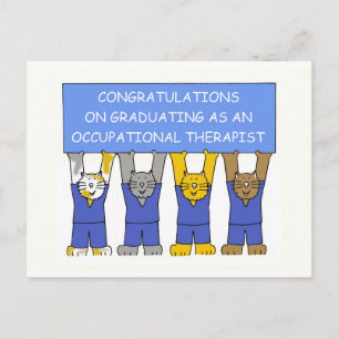 Graduate Graduate of Occupational Therapist Gradua Postkarte