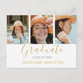 Graduate Graduate Party Foto Moderne Einladung