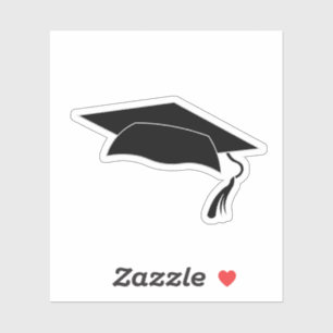 Graduate Graduation Cap Aufkleber