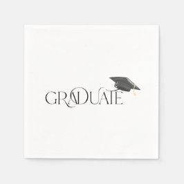 Graduate Graduation Cap Serviette