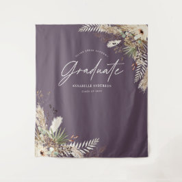 Graduate Gvor Pampas eucalyptus lila elegant Wandteppich