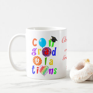 Graduate Herzlichen Glückwunsch Typografie Kaffeetasse