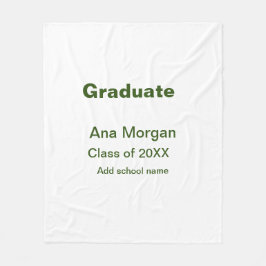 Graduate hinzufügen Namen Schule Namen Klasse von  Fleecedecke
