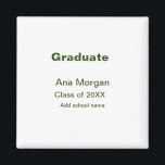 Graduate hinzufügen Namen Schule Namen Klasse von  Magnet<br><div class="desc">Gestaltung</div>