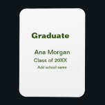 Graduate hinzufügen Namen Schule Namen Klasse von  Magnet<br><div class="desc">Gestaltung</div>