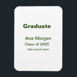 Graduate hinzufügen Namen Schule Namen Klasse von  Magnet<br><div class="desc">Gestaltung</div>