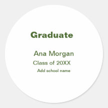 Graduate hinzufügen Namen Schule Namen Klasse von