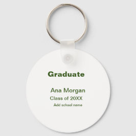 Graduate hinzufügen Namen Schule Namen Klasse von  Schlüsselanhänger