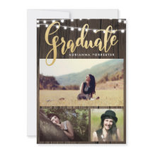 Graduate Imitats Gold Foil | String Lights-Foto