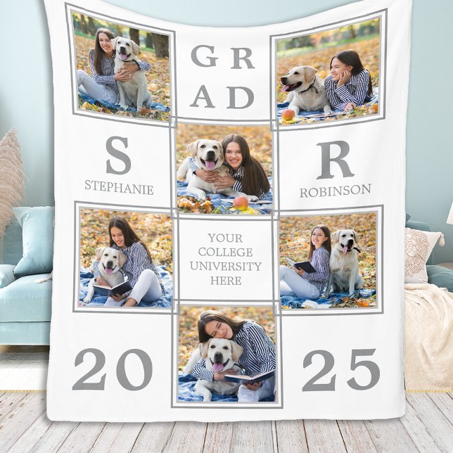 Graduate Keepake Personalisierte FotoCollage Fleecedecke (Von Creator hochgeladen)